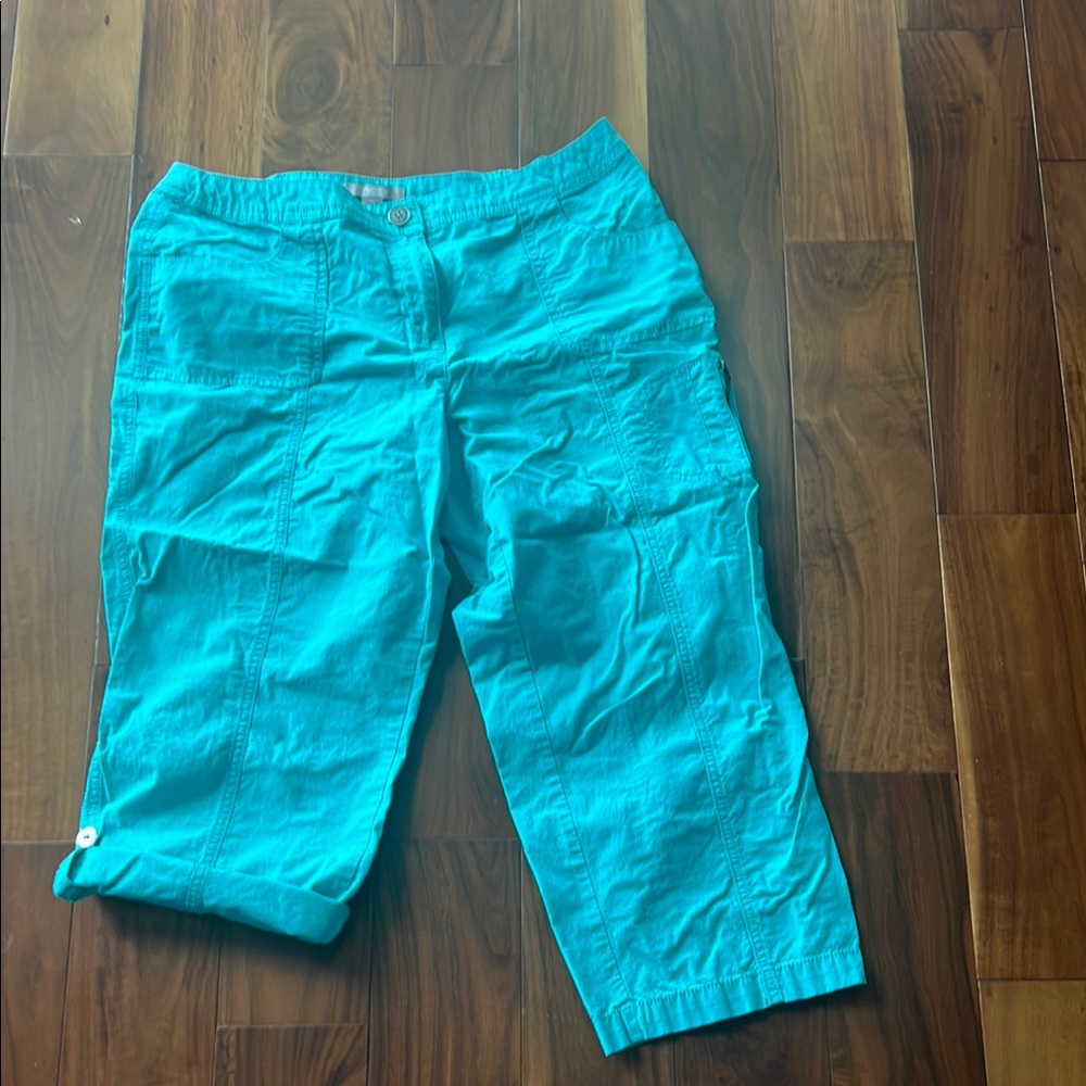 Chico’s Turquoise Cropped Pants